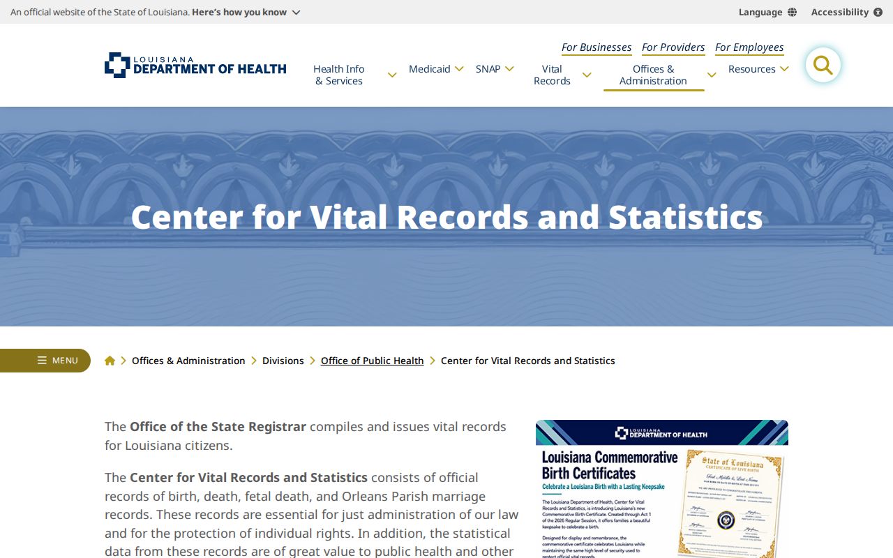 Slidell residents directory Louisiana vital records page